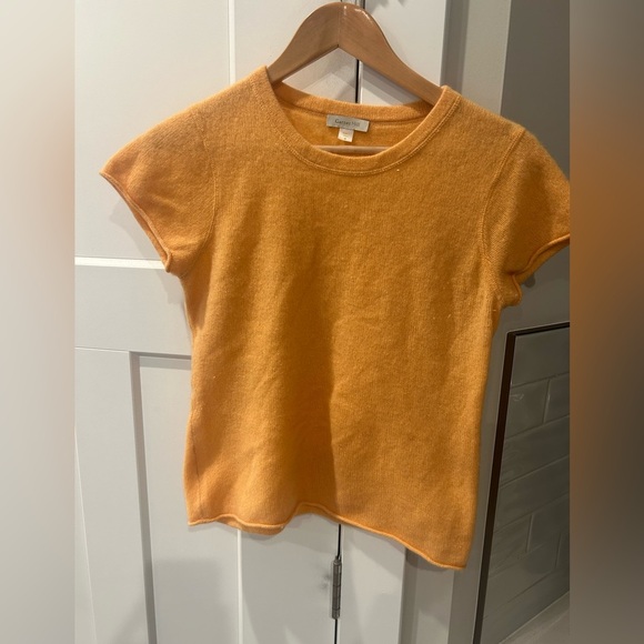 Garnet Hill Tops - Garnet Hill Warm Orange 100% cashmere Knit Top